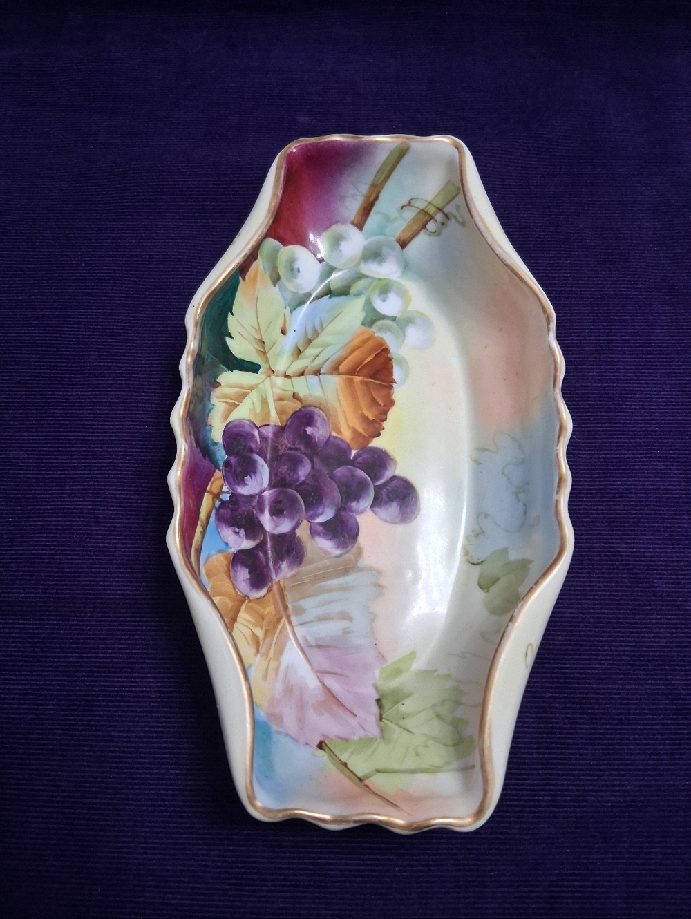 Antique Porcelain Trinket Jewelry Dish Vanity Tray Hand-painted Vienna Austria - Picture 6 of 15